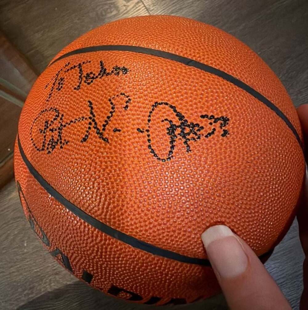 Spalding NBA Official Game Ball in Display Case Personalized Coca Cola basketbal